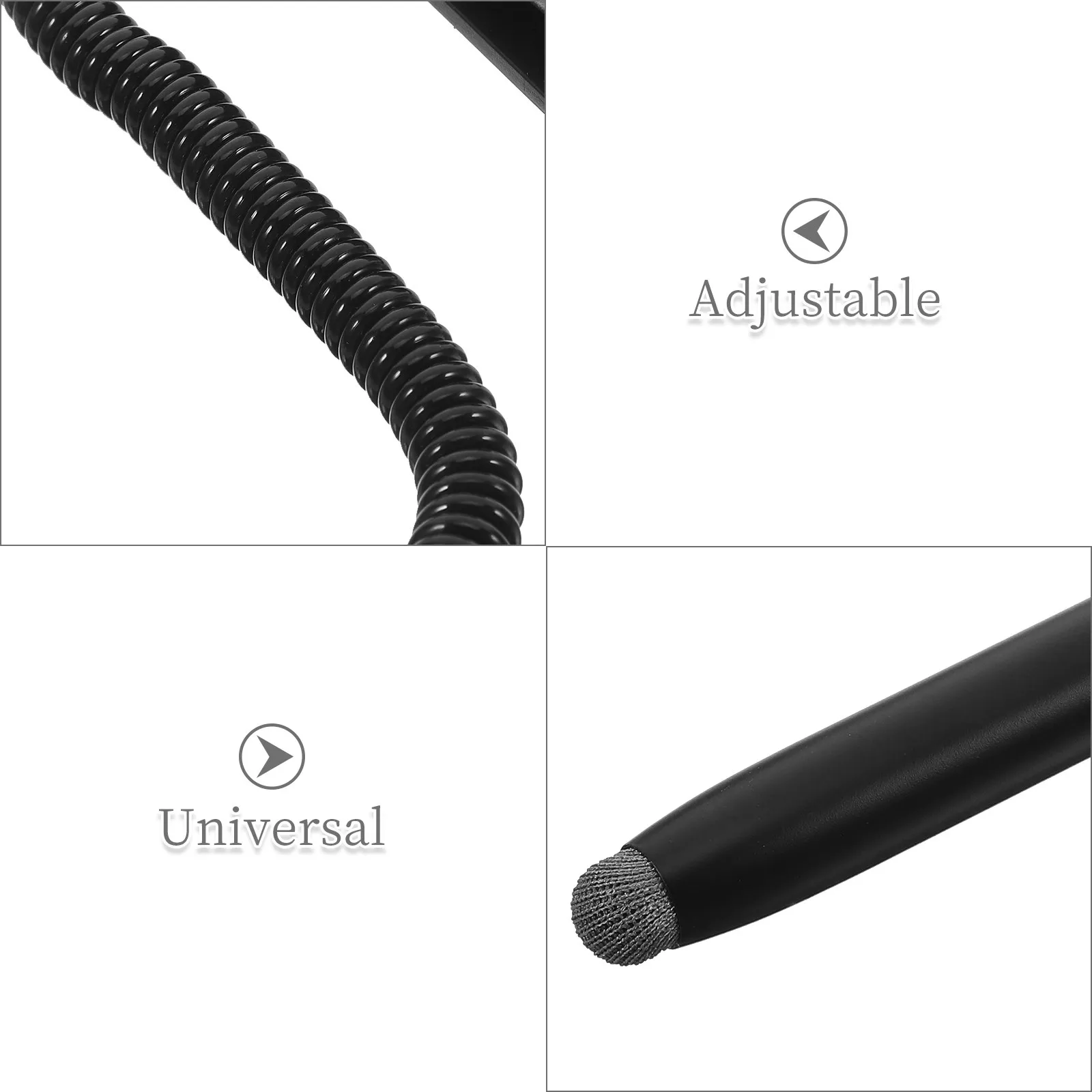Spring Pen Multifunctional Capacitive Stylus Retractable Universal Touch Pen Holder Compatible Car Tablet Pens for Car