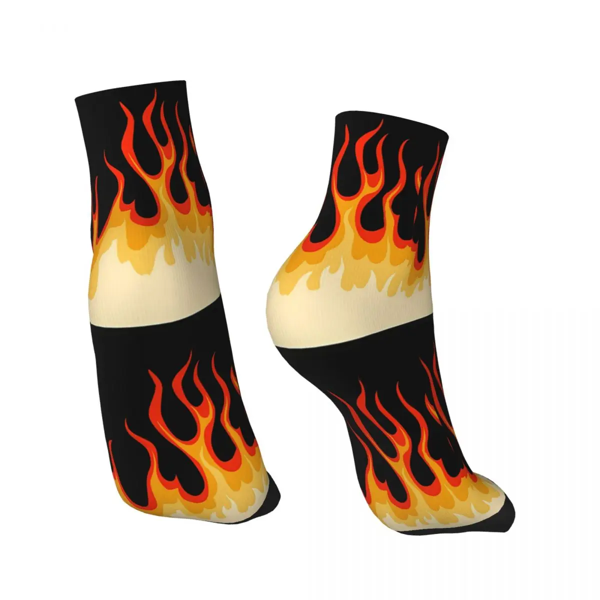 Fire Hot Rod Ankle Socks Male Mens Women Spring Stockings Polyester