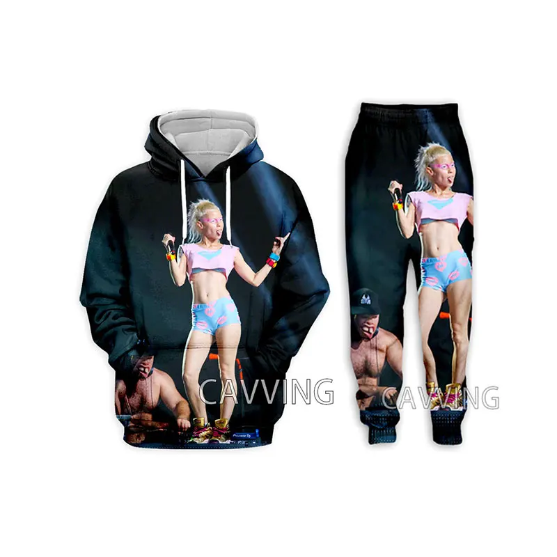 New Fashion  3D Print Die Antwoord Hoodies/Hooded Sweatshirts + Pants Trousers Suit Clothes Two-Pieces Sets  H02