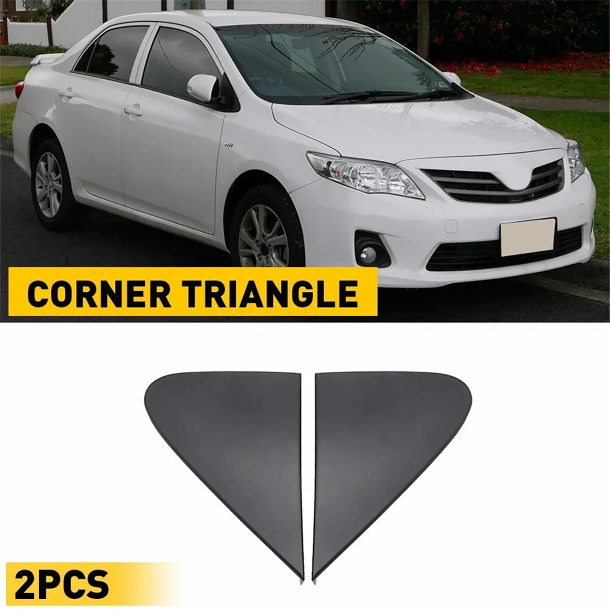 Reversing Mirror Triangle Plate Trim Cover 60117-02060 60118-02060 for Toyota Corolla 2007-2013 Rearview Mirror Fender