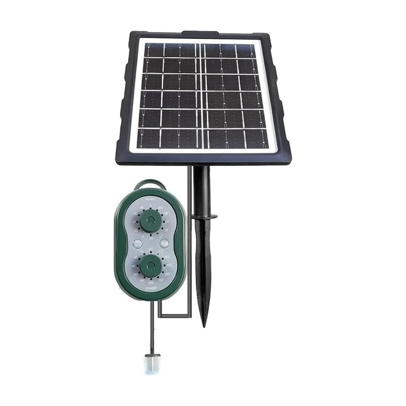 ABMH-DIY Timed Watering Device Solar Intelligent Irrigation Kit 6V 3W With 2200Mah Battery For Potted Plants