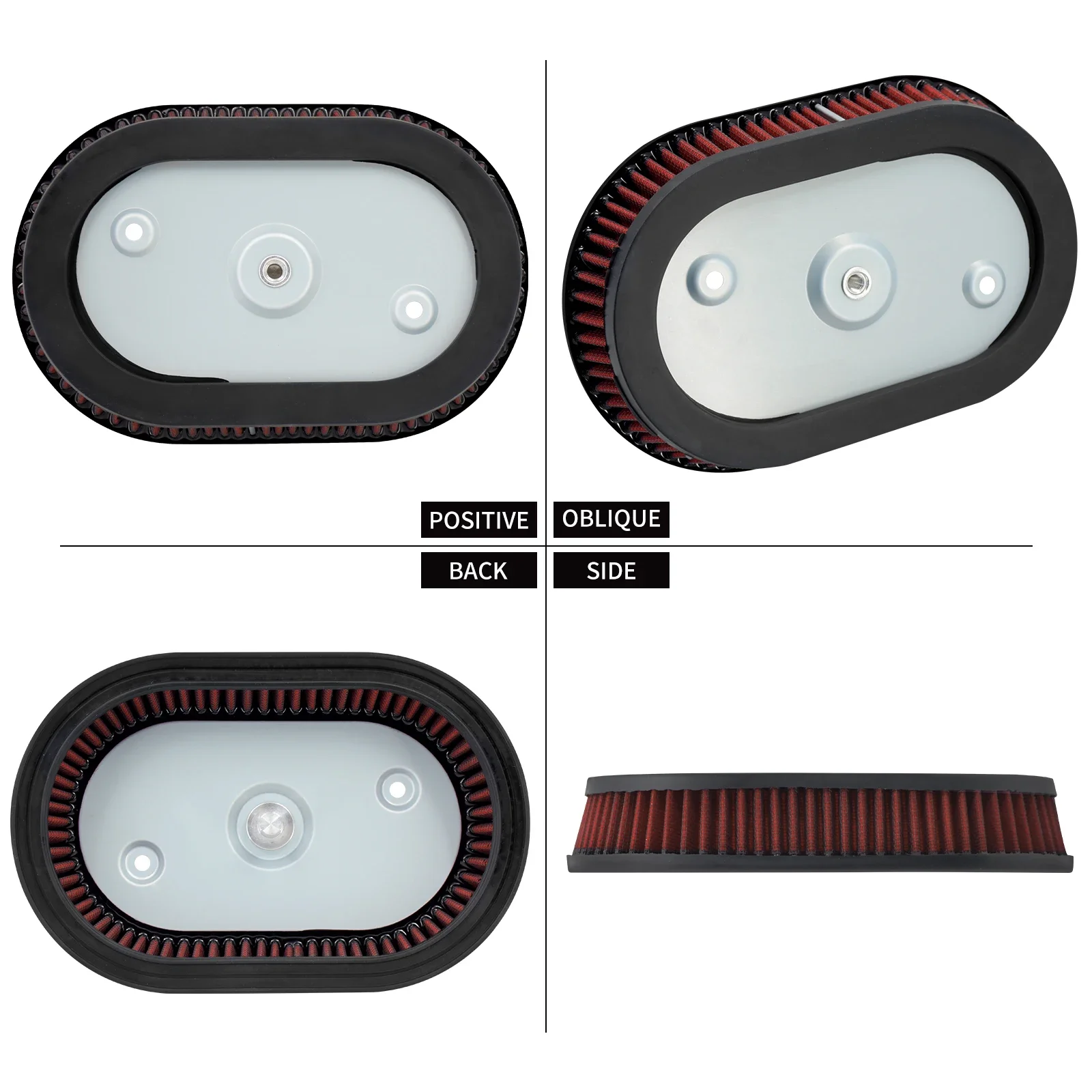 Motorcycle Air Filter Element Air Cleaner Inner Replacement For Harley Touring FLHT FLHX FLHR 17-Up Softail FXBR FLHC FXBB 18-Up
