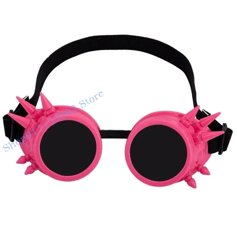 

H9ED Steampunk Motorcycles Glasses Gothic Goggles Protective Glasses Halloween Party