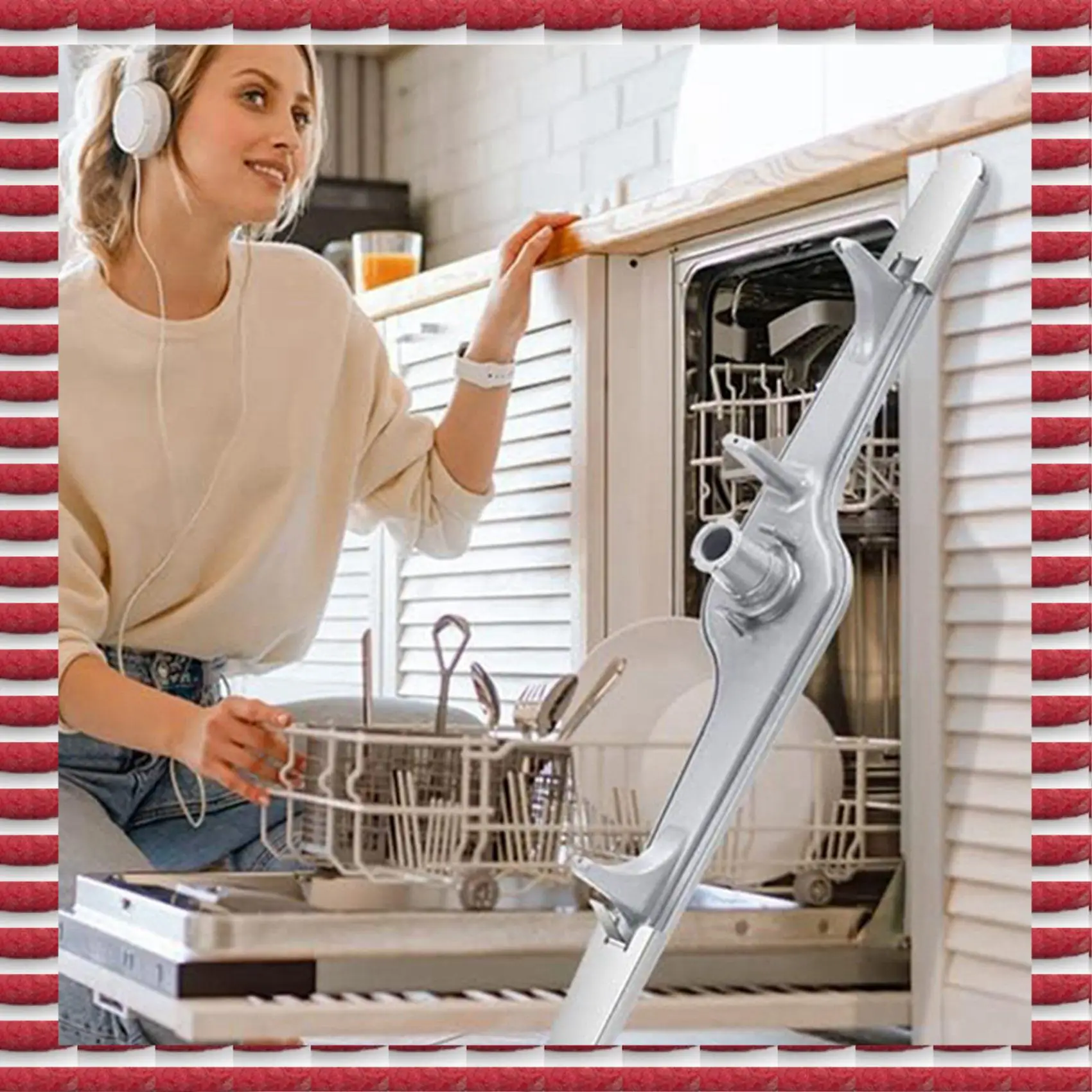 A97G 2X 154568002 Lengan Semprot Bawah Mesin Pencuci Piring untuk Electrolux Frigidaire 154568001 5304517203 AP3958746, EA1524955 1196170