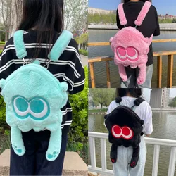 2024 Splatooned 3 Octopus Backpack Large Capacity Shoulder Bag Plush Doll Inkling Kawaii Animal Soft Stuffed For Fans Girl Gift