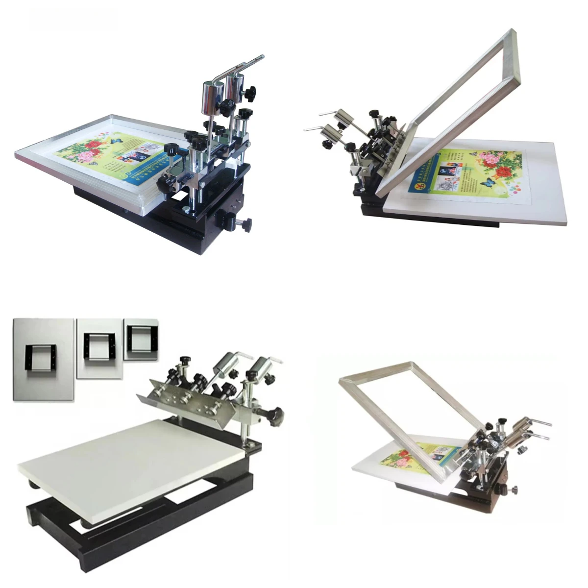 

2026 New Manual Tshirt Flatbed Silk Screen Printing Press Machine Set