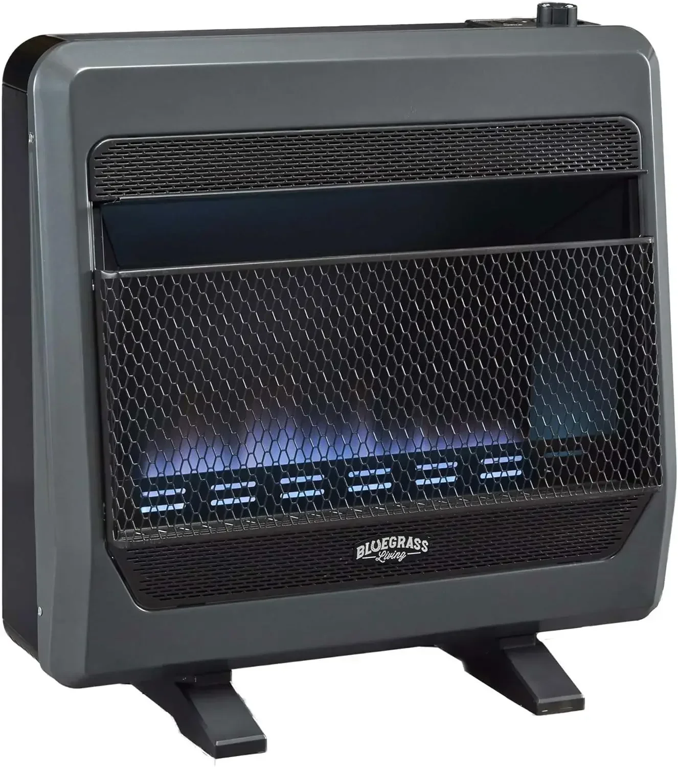 B30TNB-BB Ventless Natural Gas Blue Flame Space Heater with Thermostat Control, 30000 BTU, Heats Up to 1400 Sq.  Ft., Include