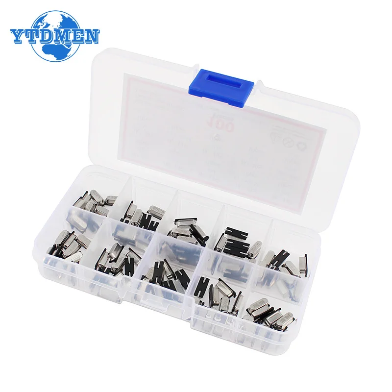 10Values*10pcs=100pcs Quartz Resonator SMD Crystal Oscillator Kit 4MHz 6MHz 8MHz 12MHz 16MHz 24MHz 25MHz 48MHz HC-49S Oscillator