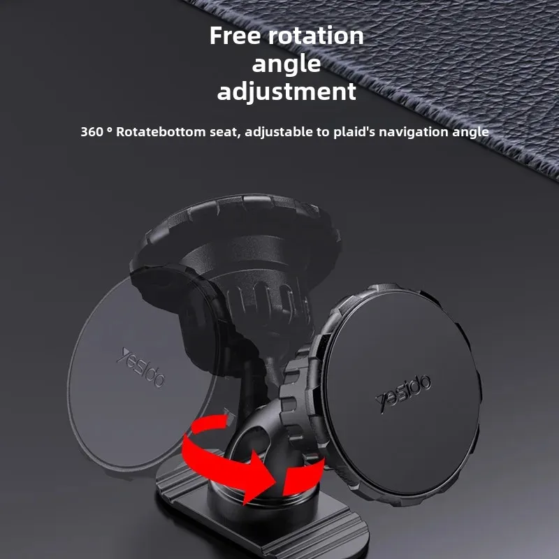 Yesido Car Magnetic Phone Holder Strong Suction Mount Bendable N50 Two-Use Bracket For Motorcycle Navigation Equipment Accessori