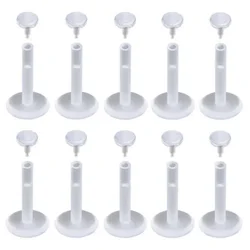 Bulk 14G 1.6mm & 16G 1.2mm Acrylic Bioflex Push In Fit Labret Monroe Lip Stud Ear Tragus Nose Piercing