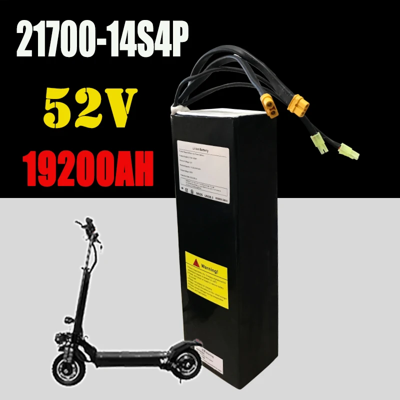 

14S4P 52V 19.2Ah Lithium-ion Battery Pack 21700 19200mAh Dual Port Fast Charging ,Suitable for Dual Drive Scooters