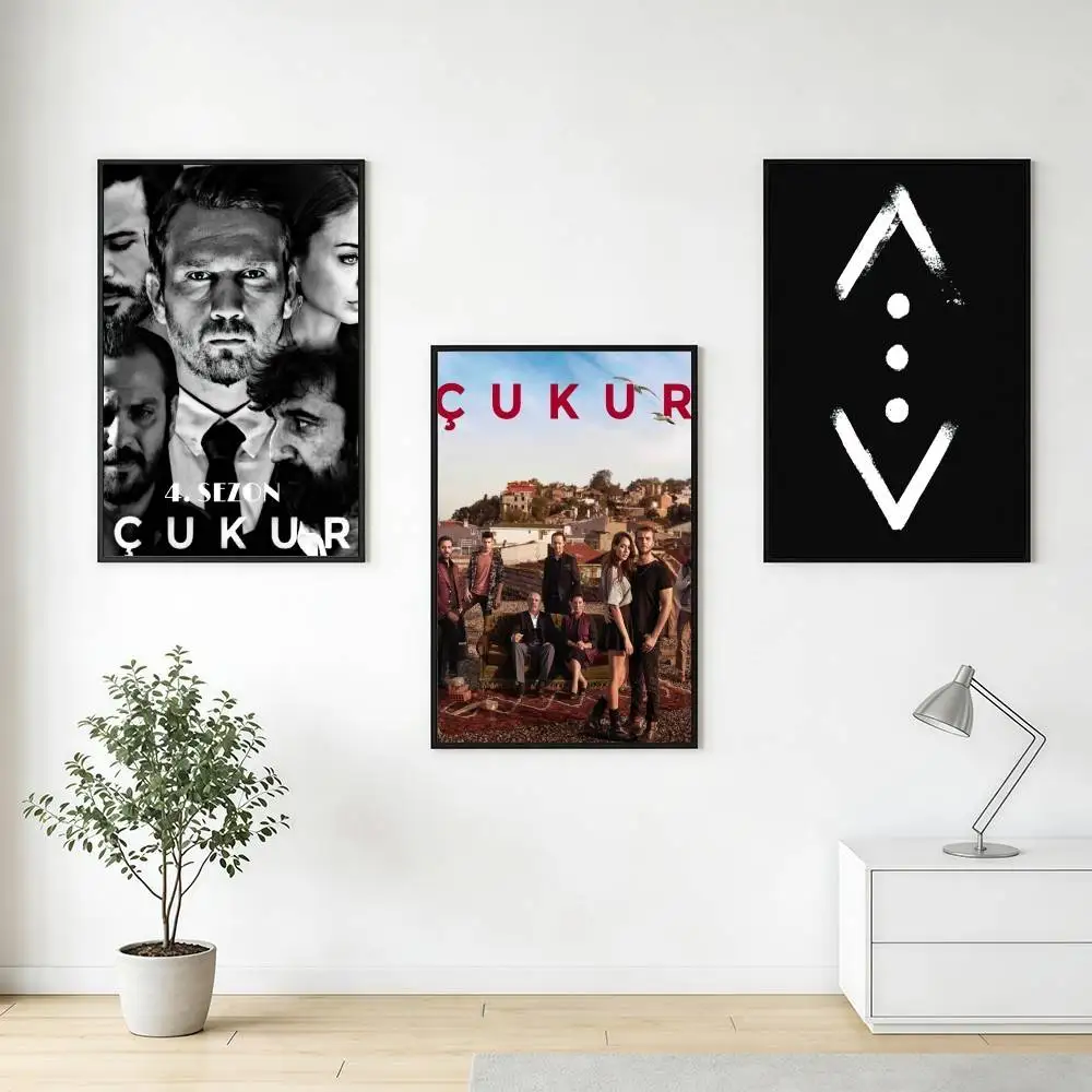 C-Cukur T-Turkey TV Poster Stickers High-Quality Classic Print Retro Wall Decor Living Room Home HD Gift Holidays