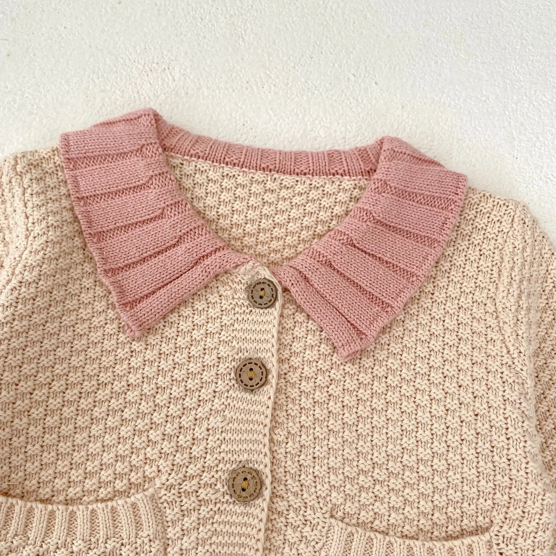 0-3T Newborn Kid Baby Girl Winter Clothes Thick Warm Baby Sweater Cardigan Long Sleeve Knit Coat Cute Sweet Knitwear