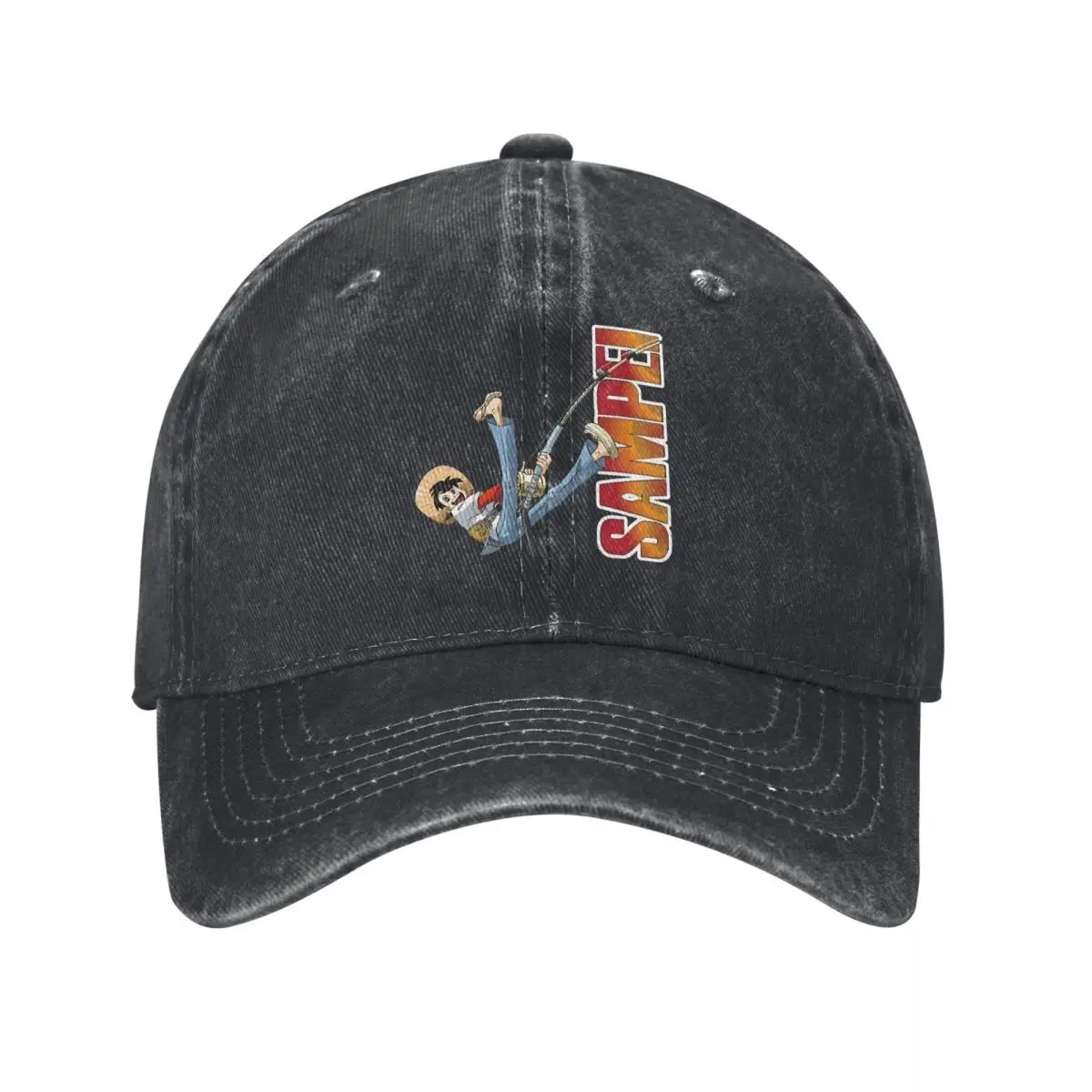 Sampei Fisherman, Sanpei Kyoshin, Manga, Fishing Cartoon demin Trucker Hat Lightweight Summer Hat Women's Baseball Cap