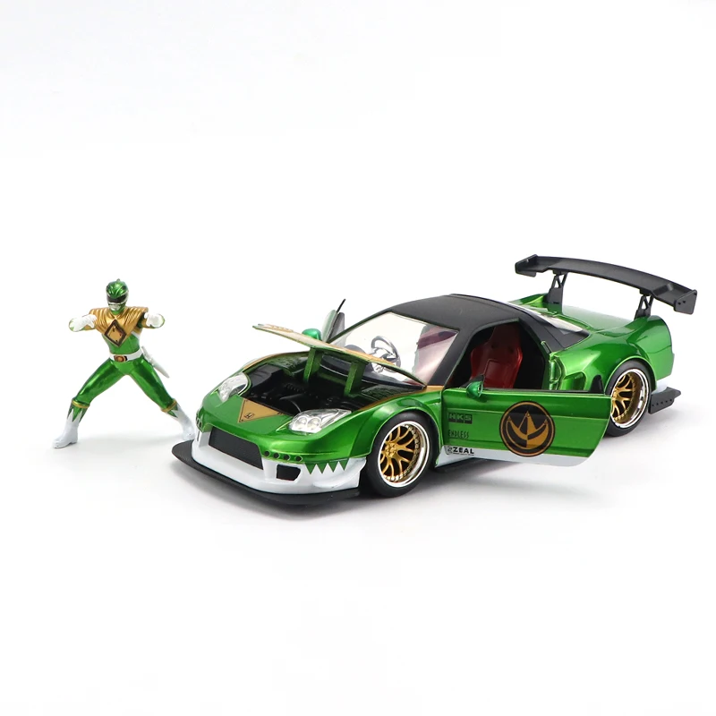 

1:24 2002 Honda NSX Тип R японская Спецификация с экшн-фигуркой литая модель автомобиля игрушечные автомобили купе Спорт Z45