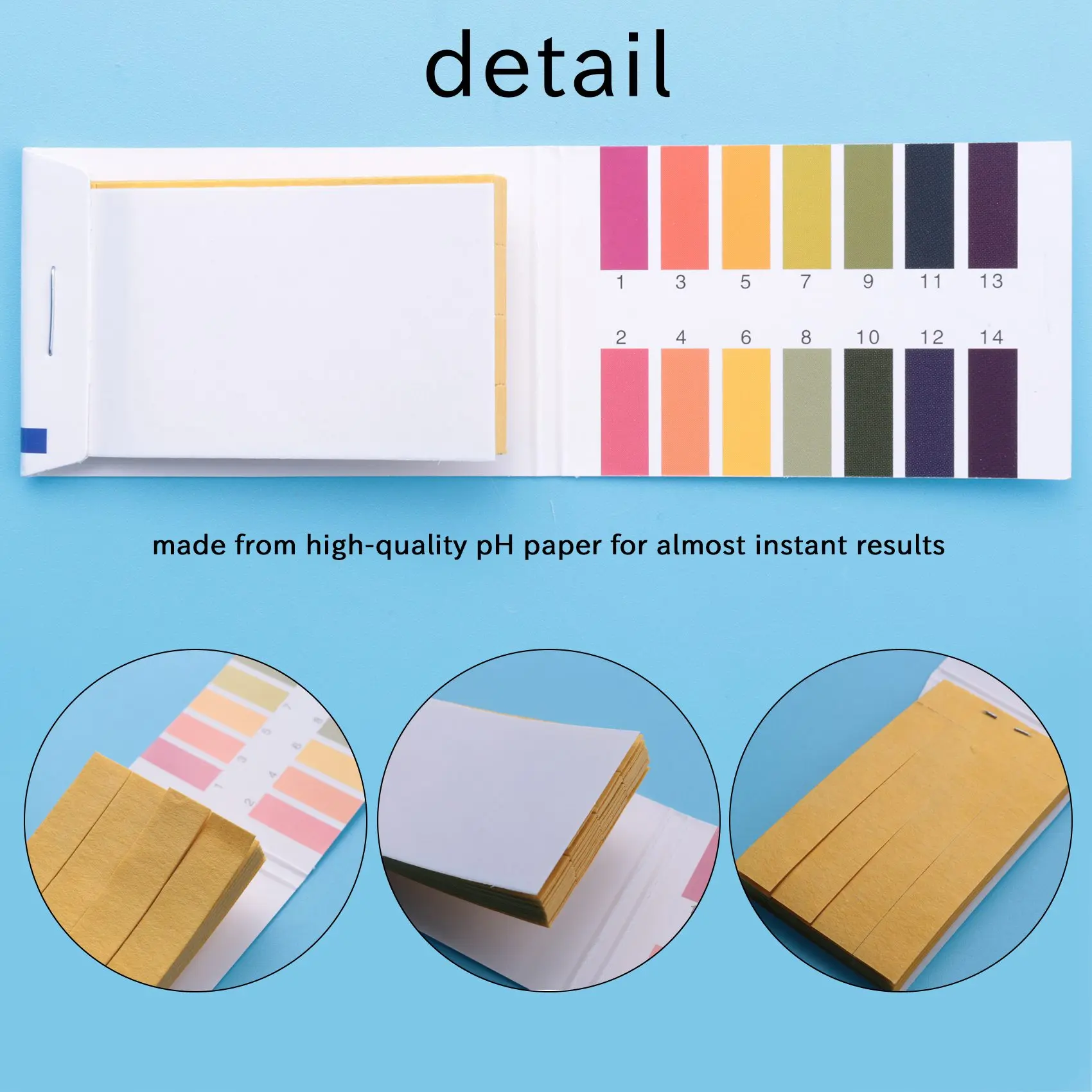 2 Set 160 Strips 1-14 PH Litmus Paper Ph Test Strips Water Cosmetics Soil PH Test Paper Strips with Control Card