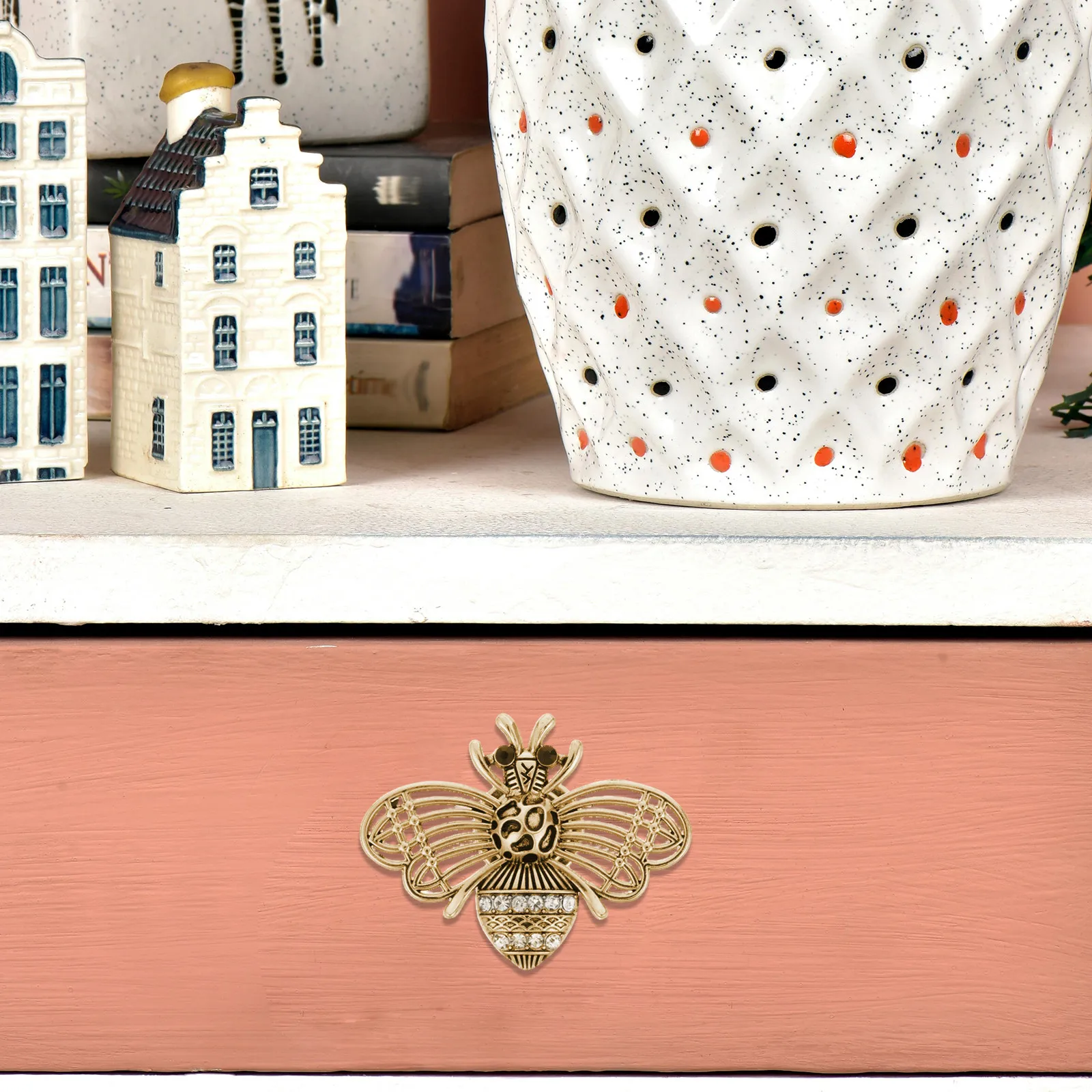 Bee Handle Shape Hardware Knobs Dresser Pulls Drawer for Retro Handles Animal Cabinet Dressers