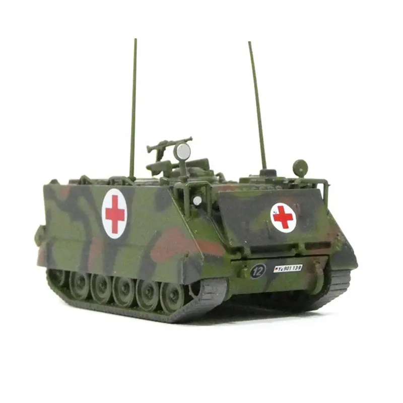 1/87 HO Scale Alloy Car Model M113 Armoured Ambulance Model Armoured Personnel Carrier Miniature Collection Sand Table Landscape