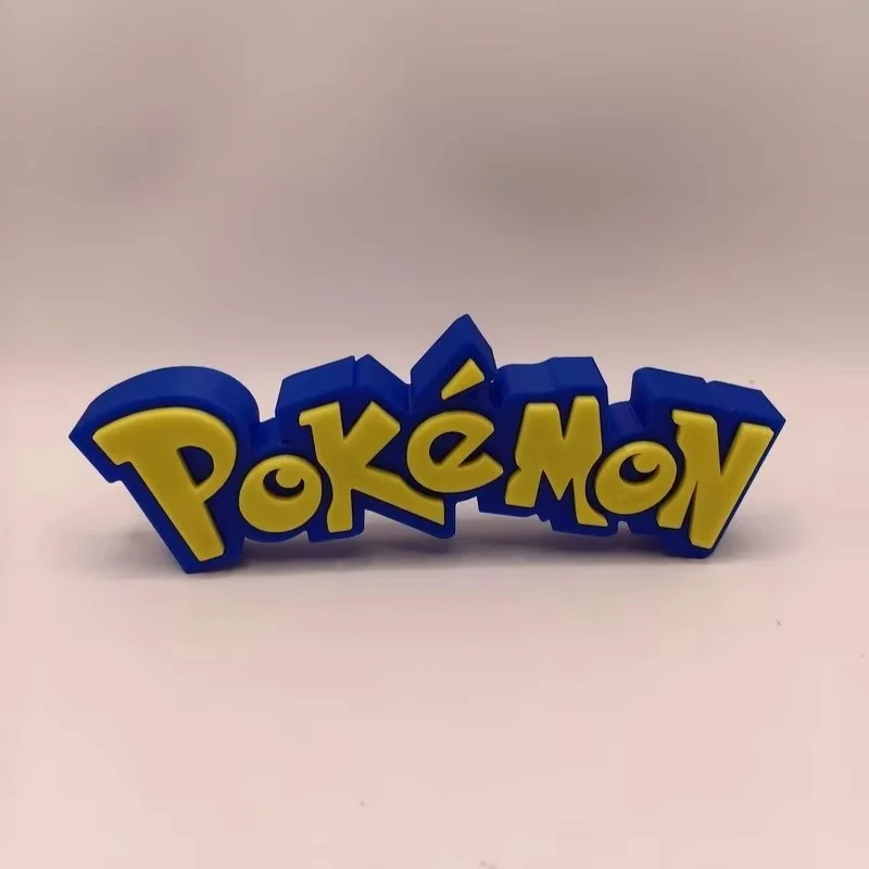 

Pokemon 3D Logo Printing Animation Ornament Logo Font Standing Sign Display Cabinet Exhibition Stand Ornament Toy Accessories