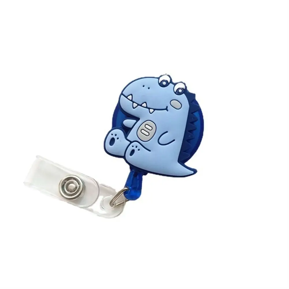 Cartoon Animals Nurse Badge Reel Dinosaur Bear Rabbit Retractable Badge Holder Chest Card Work Card Easy Pull Buckle