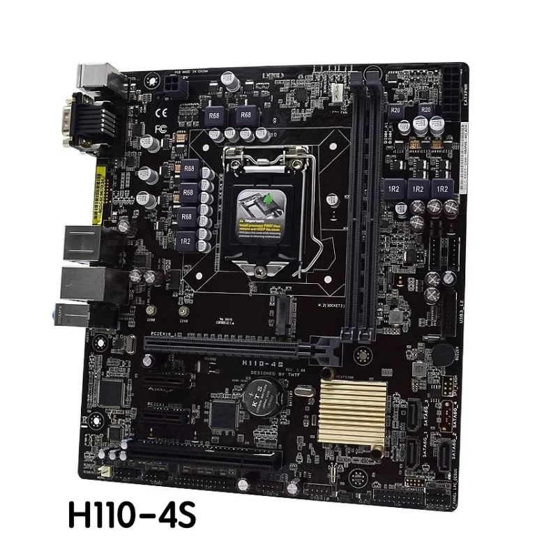 ASUS H110-4S 마더보드 LGA 1151 DDR4 메인보드, 100% 테스트 완료, 완전 작동, 무료 배송