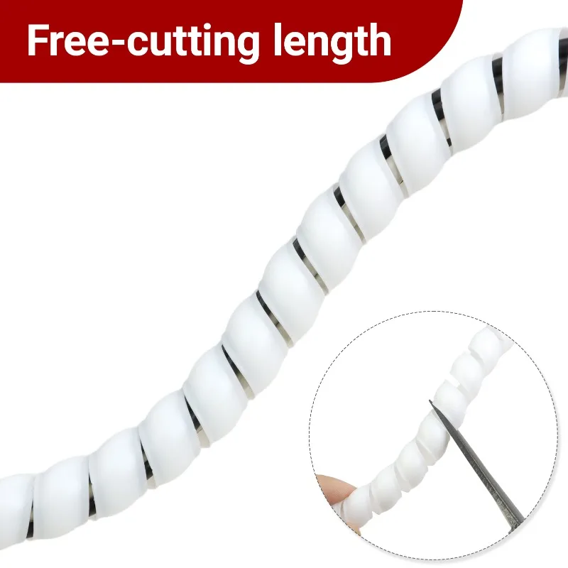 3/5m PP Spiral Cable Wrap Wire Organizer Tube 8mm 10mm  Flexible Cable Wire Protector Winding Wrap Line Protection Hose
