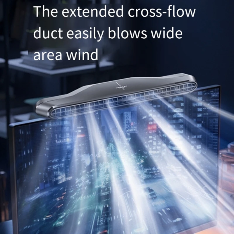 スクリーンファン 縦置きファン モニターファン スクリーン吊り下げファン パソコン用USBファン