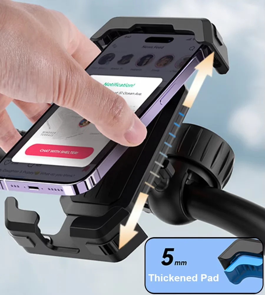 

Bike Phone Holder, Motorcycle Phone Mount Ebike Accessories Bicycle Handlebar Holder Mount Mountain Bike Scooter Gear Accessorie