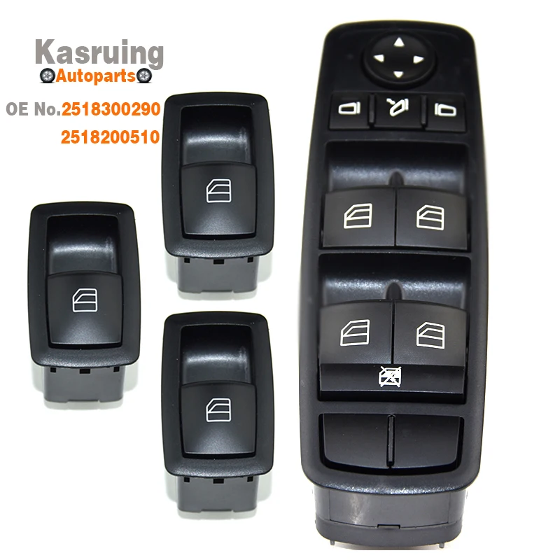 New Power Window Switch 2518300290 A2518300290 2518200510 For Mercedes W164 GL320 GL350 GL450 ML320 ML350 ML450 Car Accessories