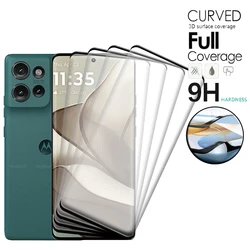 4PCS For Moto Edge 50 Glass Motorola Edge 50 Tempered Glass Protective Film 9H Full Cover Curved Screen Protector Moto Edge 50