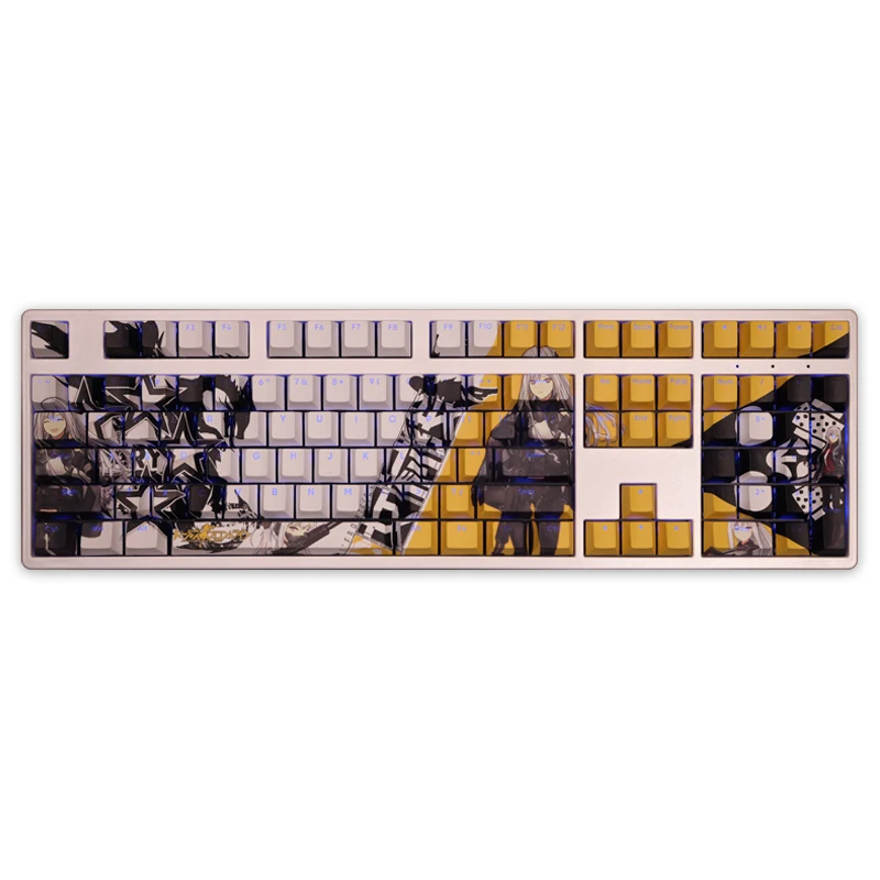 AK12 108 Keycap Girls Frontline Game PBT DYE Sublimation Light Transmitting Cherry Switch Cross Key Cover Mechanical Keyboard