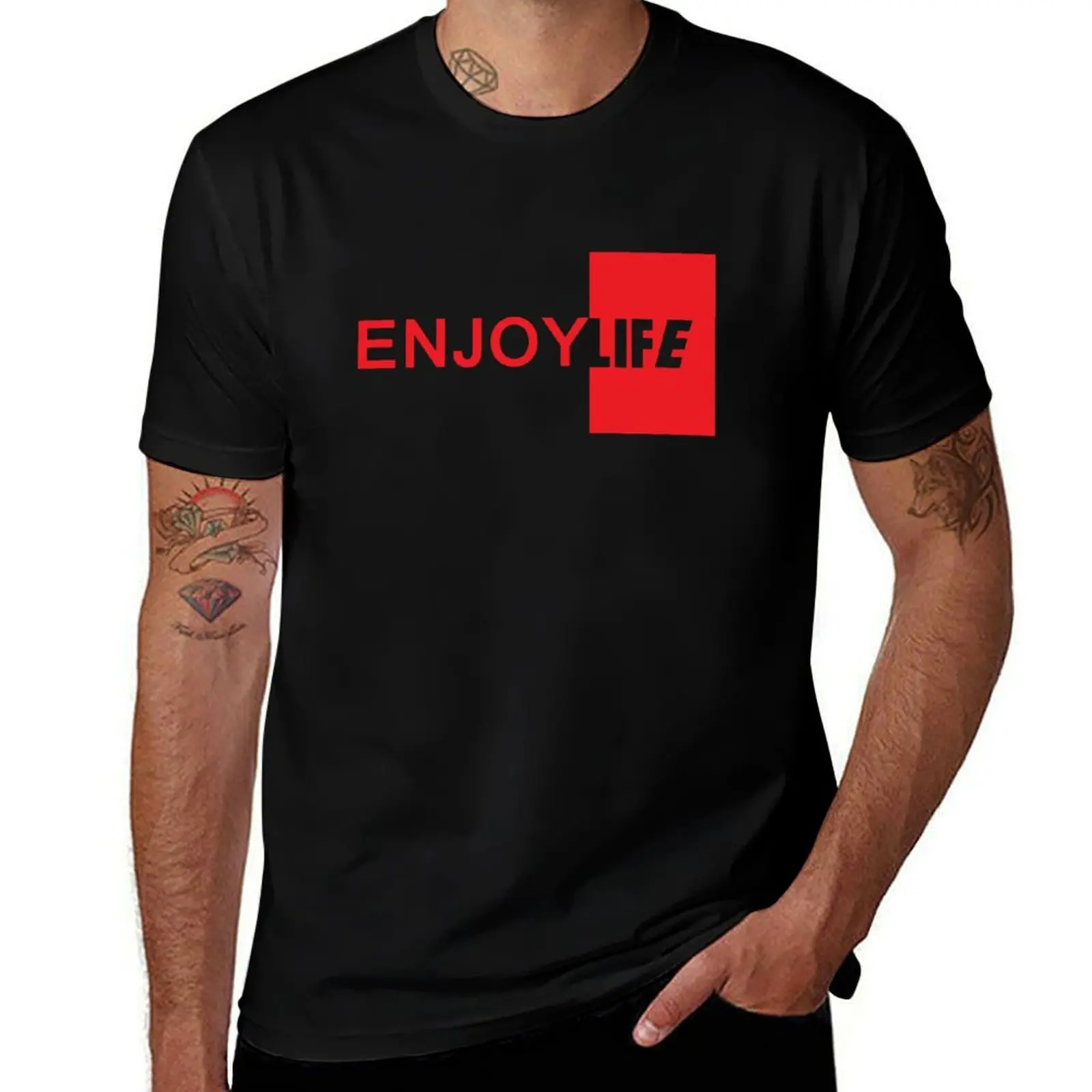 

Enjoy life T-Shirt t shirt man plain funny t shirts dark humor