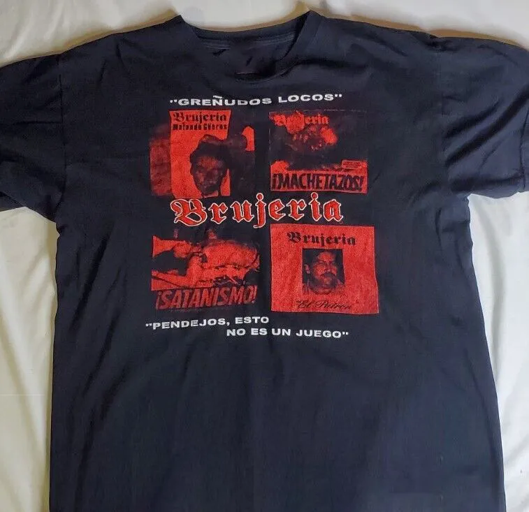 

Brujeria Band Grenudos Locos Black Shirt Cotton Adult S-5XL UB077