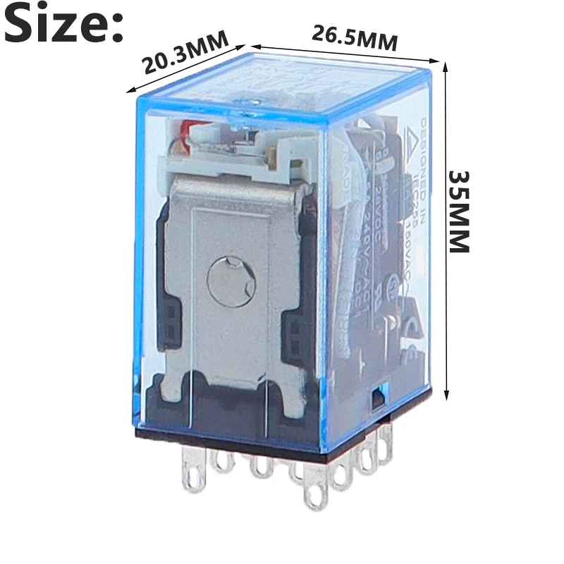 1PCSMY4NJ Coil AC12V AC24V DC12V DC24V DC 36V AC110V AC220V AC380V HH54P 5A 220V Miniature Electromagnetic General Purpose Relay