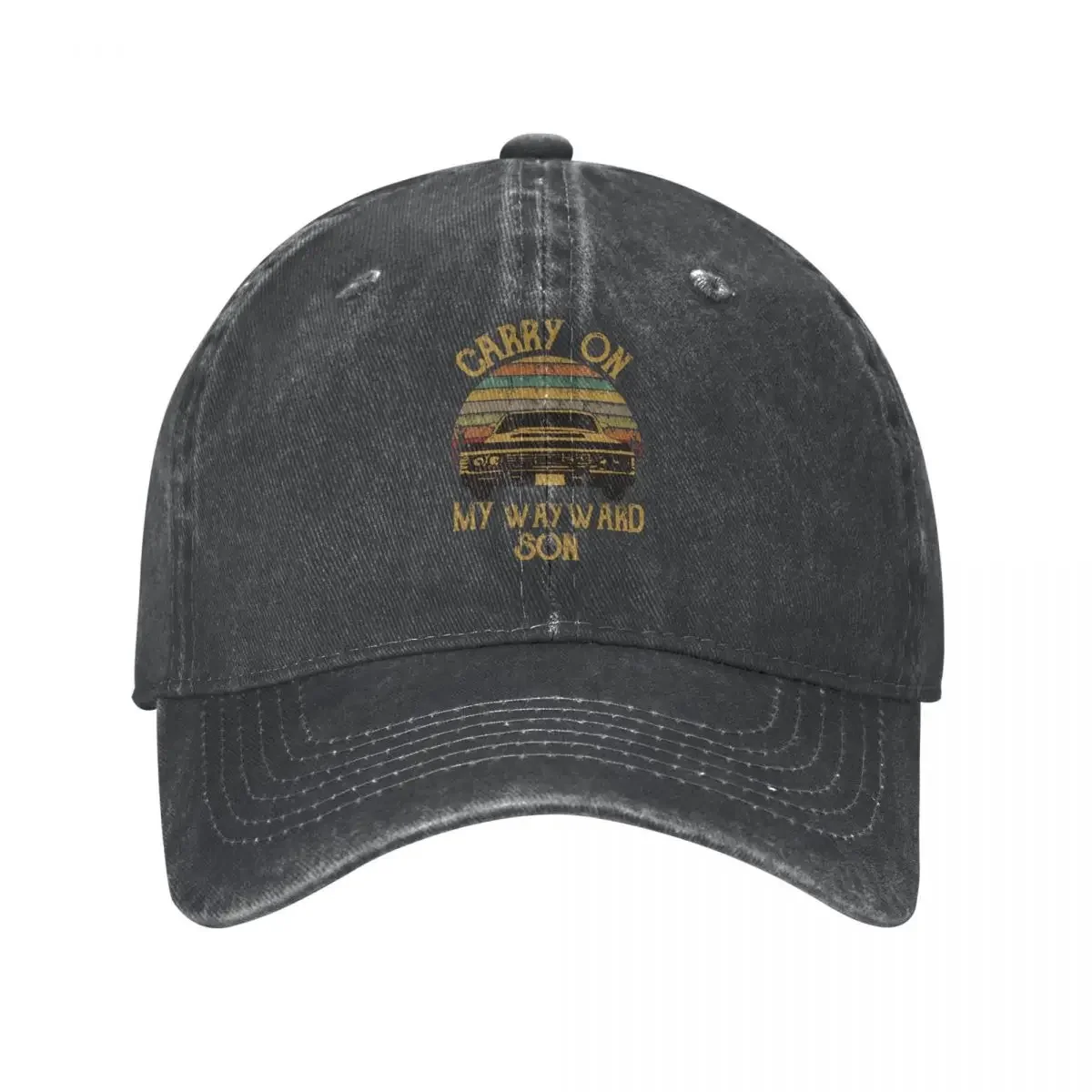 

Supernatural Men Baseball Caps Carry On My Wayward Son Denim Caps Hat Outdoor All Seasons Travel Adjustable Headwear