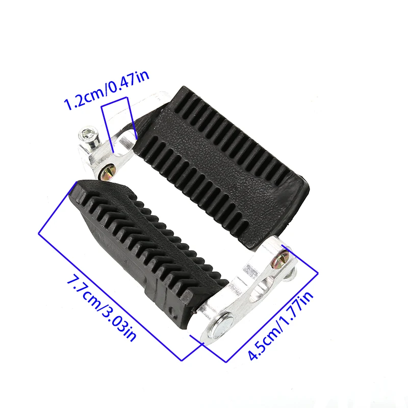 Practical Motorcycle Rear Foot Pegs Foot Rests Pedals Footpegs - Essential Parts for 47cc 49cc Mini Pocket Bike Maintenance