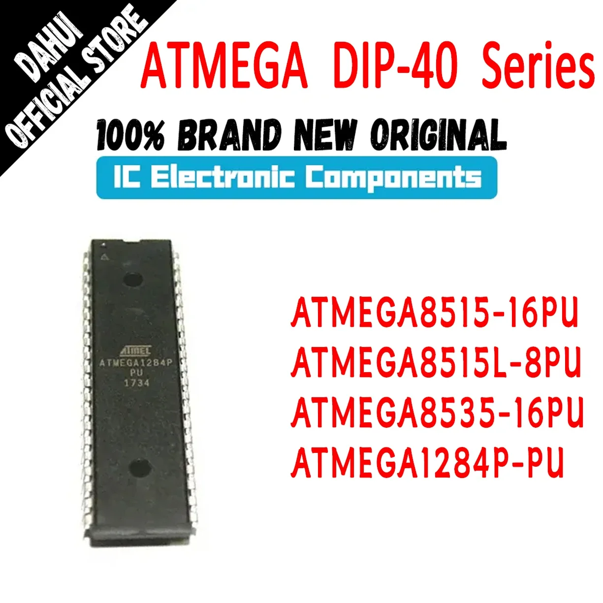 ATMEGA8515-16PU ATMEGA8515L-8PU ATMEGA8535-16PU ATMEGA1284P-PU ATMEGA8515 ATMEGA8515L ATMEGA8535 ATMEGA1284P ATMEGA IC MCU DIP40