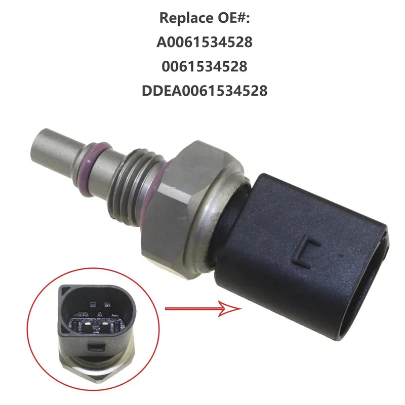 SSS+ A0061534528 Temperature Sensor Fits Detroit Diesel Benz Truck Freightliner 1PCS