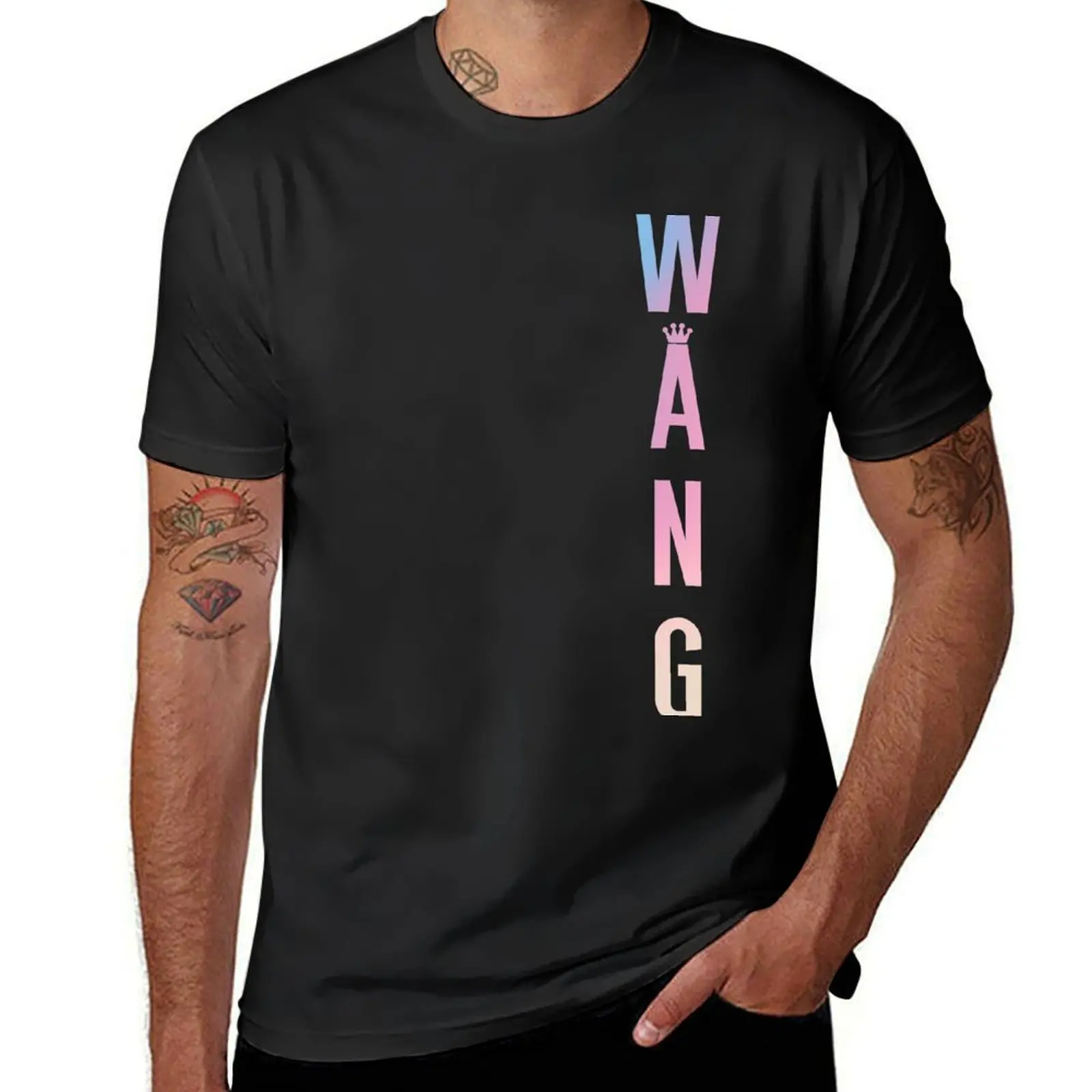 WANG – pastel vertical T-Shirt heavyweights new edition oversized t shirt men