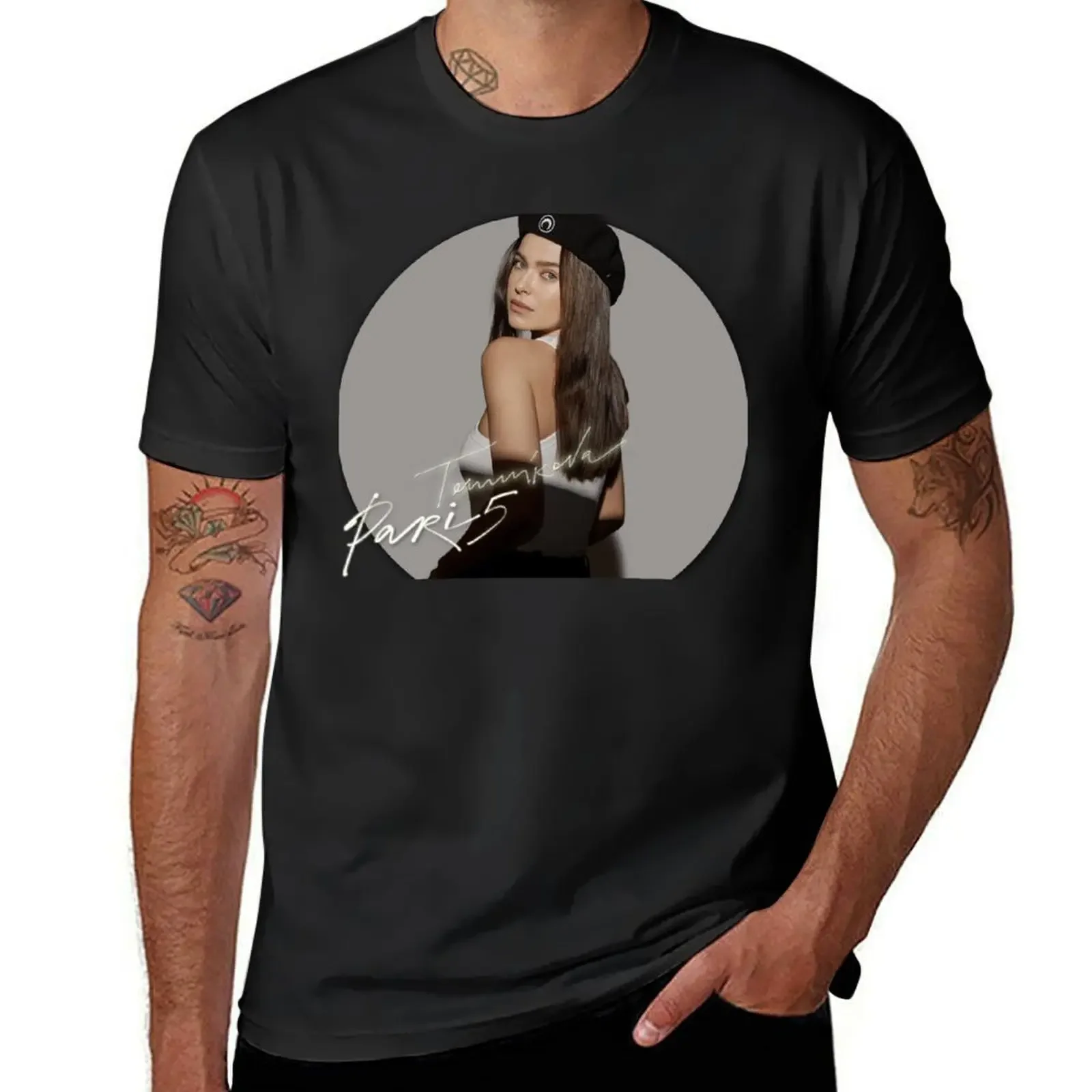 Elena Temnikova - 5 - Paris T-Shirt Funny t-shirts tops men tshirt