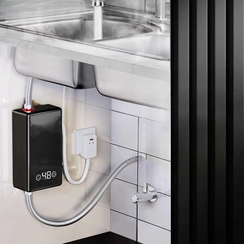 Petit trésor de cuisine instantané, petit chauffe-eau de cuisine 5500W, sous comptoir domestique, chauffage rapide, salle de bains, trésor d'eau chaude