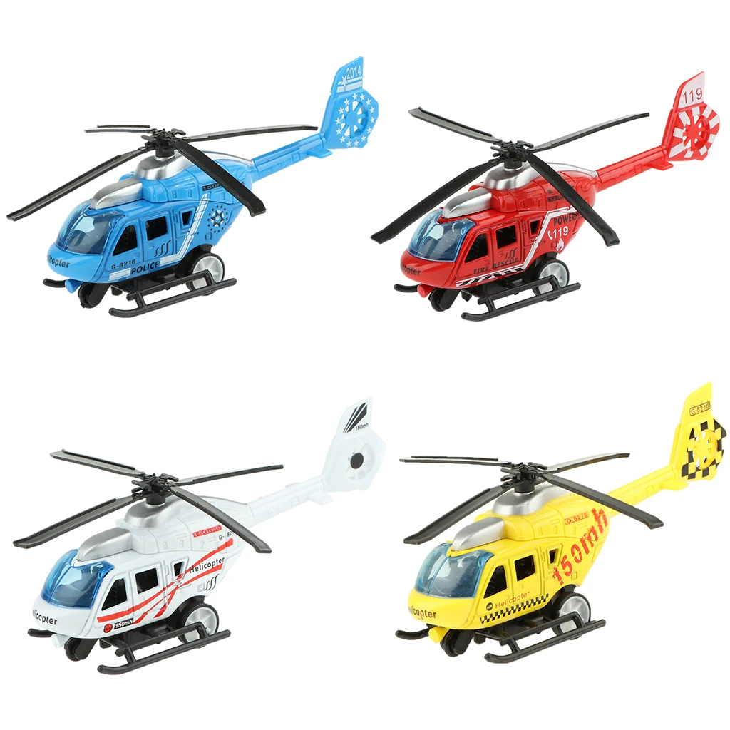 

1/43 Children's Alloy Airplane Model Diecast Helicopter Model Mini Alloy Vehicles Toy For Kids Toddlers Boys Girls