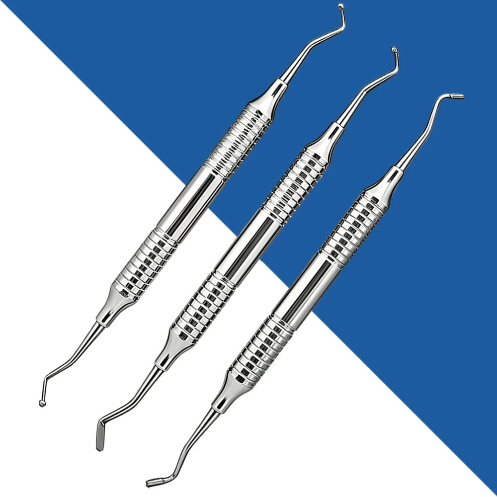 

High Quality Double Ended Stainless Steel Composite Resin Spatula for Dental Restoration Mixing and Sculpting