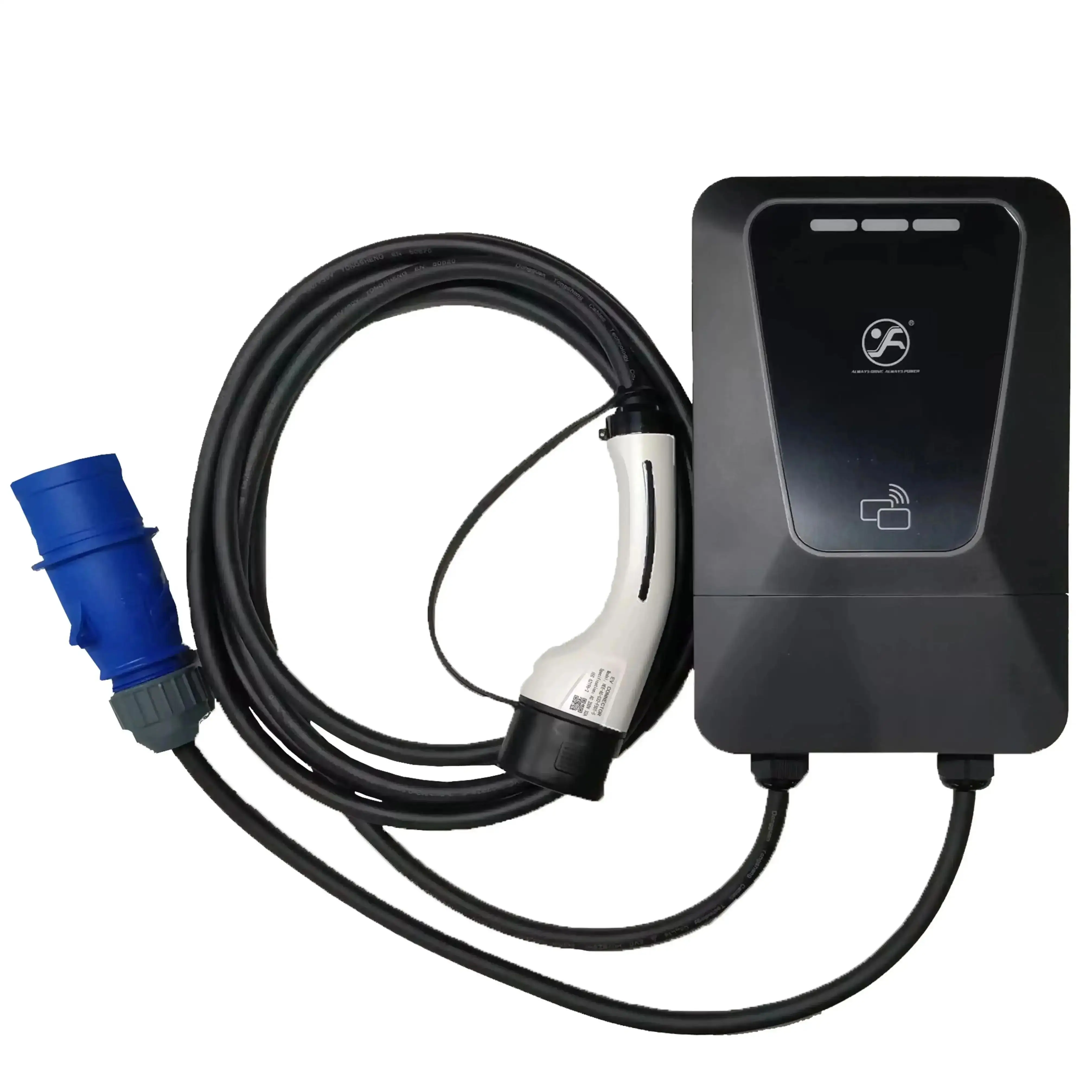 YINGFA 7kW GBT Port 5 Meters Chinese Standard Wallbox EV Charger For Charing Electric Cars