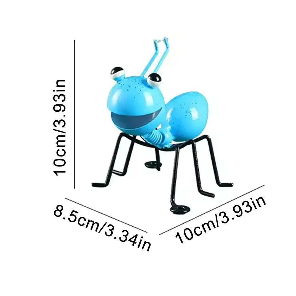 Metal Ants Garden Decoration, Fence Lawn Bedroom Living Room Hanging Wall Decoration, 3D Sculpture Ants Art Decoration Ornament