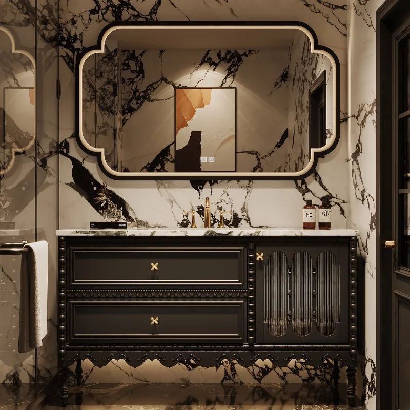 

Luxury Decorations Bathroom Cabinet Toilet Dressers Makeup Organizer Drawers Cupboard Small Wooden Gabinete Trendy Furniture