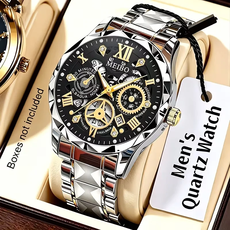 ラグジュアリースケルトンダイアルメンズビジネスウォッチ ステ - Luxury Watch Under 20000 のレビューと価格