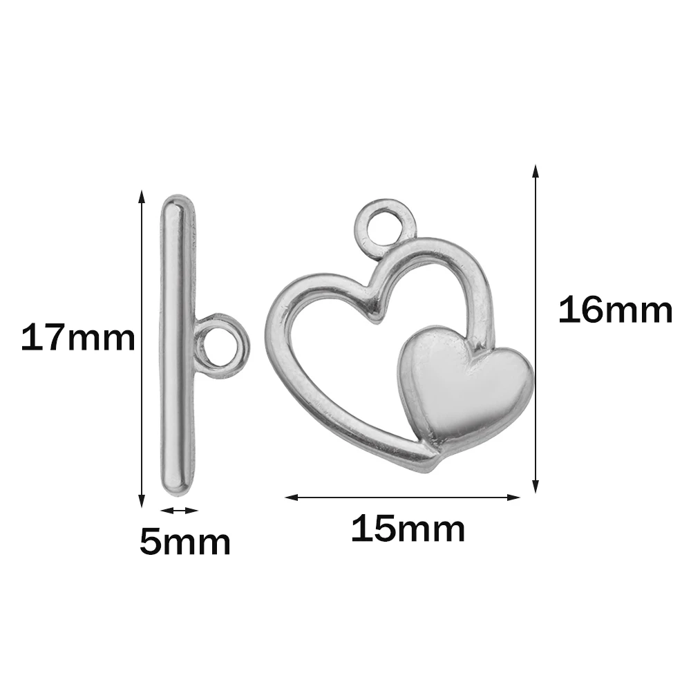 Variant: Steel Heart15X16mm