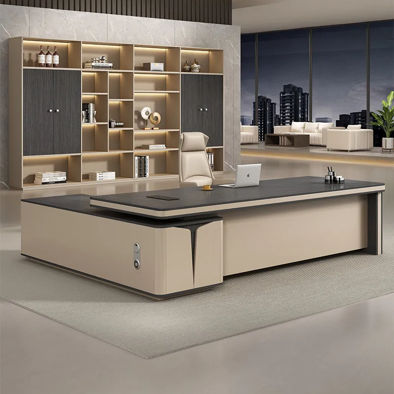 Conference Decoration Office Desk Modern Computer Gaming Standing Office Desk Wooden Aesthetic Meuble Bureau Salon Furniture
