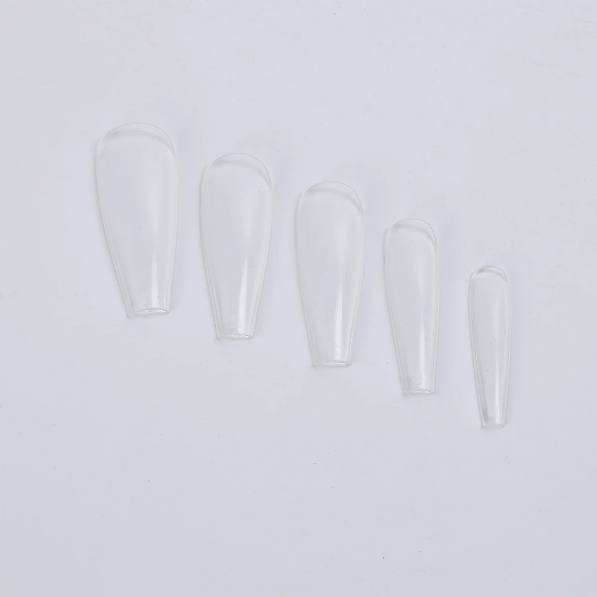 

600Pcs Nail Tips Transparent Flat Ballerina False Nails Full Cover for Women Nail Art Stickers Manicure Fake Nails